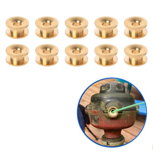 Miniatura 5 de ALEOED 10 piezas universales de cabezal de recortadora de césped con ojales, piezas de repuesto para cortadora de césped