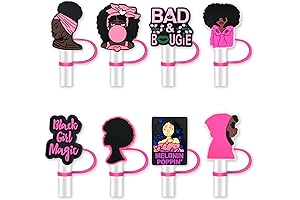 8Pcs Pink Straw Cover Kid-Friendly Straw Tip Covers