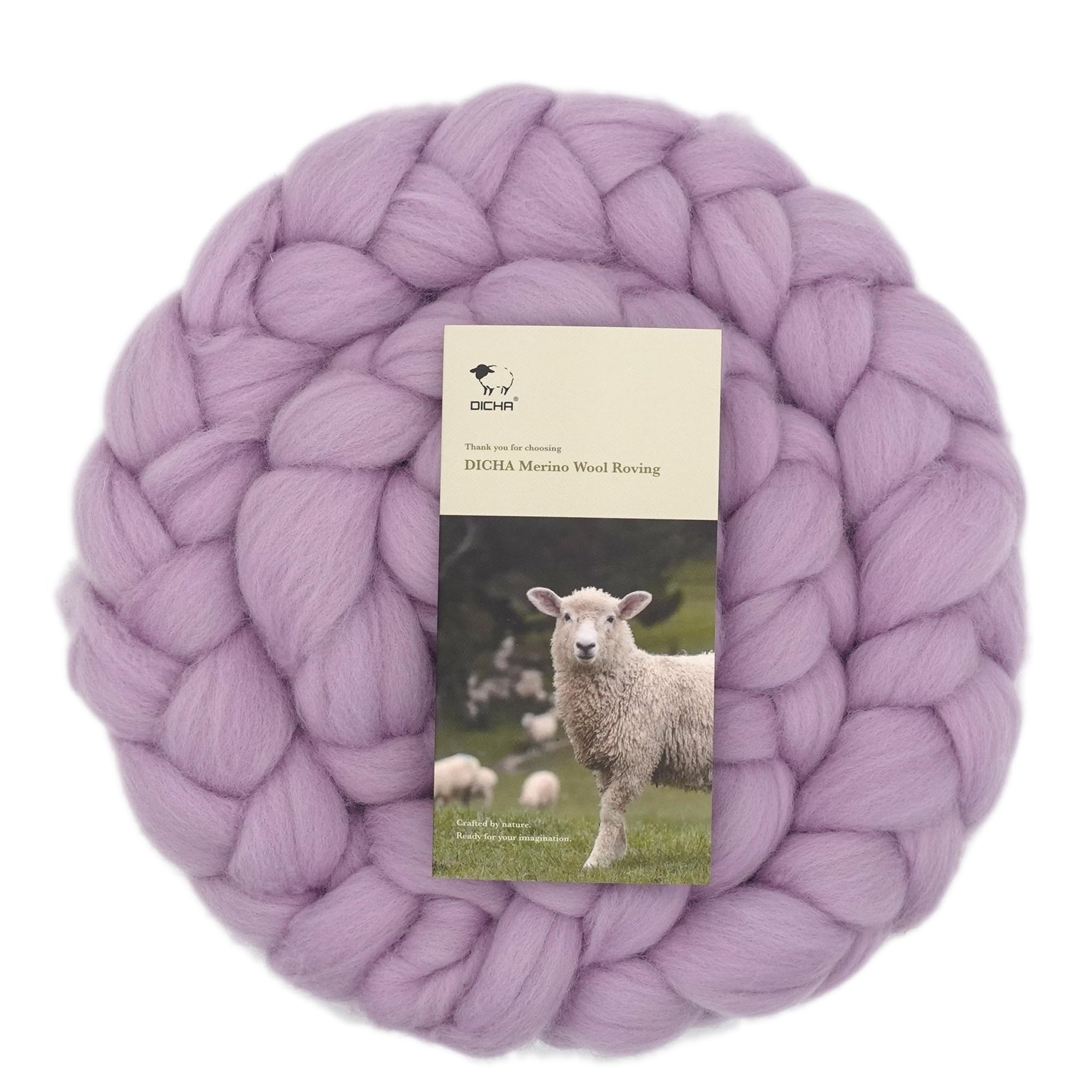 DICHA Merino Wool Roving, 5 oz