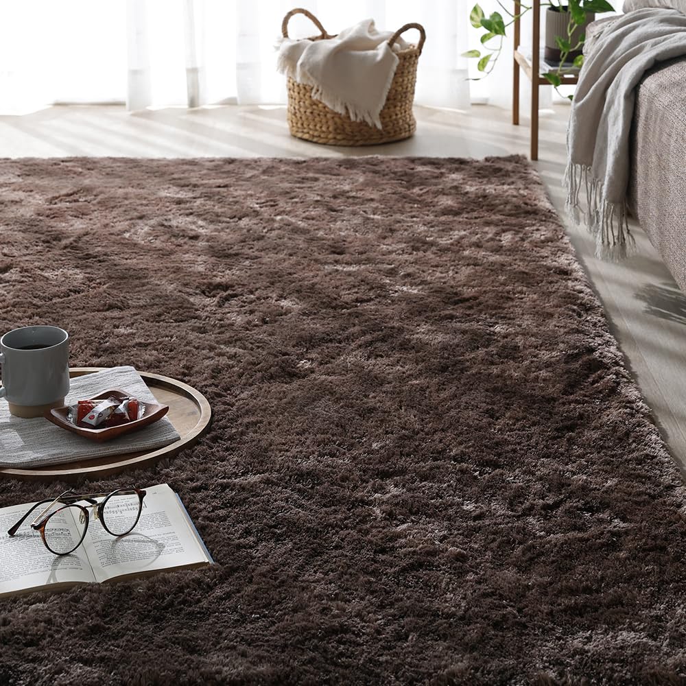 Amazon | RASIK ラグマット カーペット 約130×190cm チャコールモカ 高
