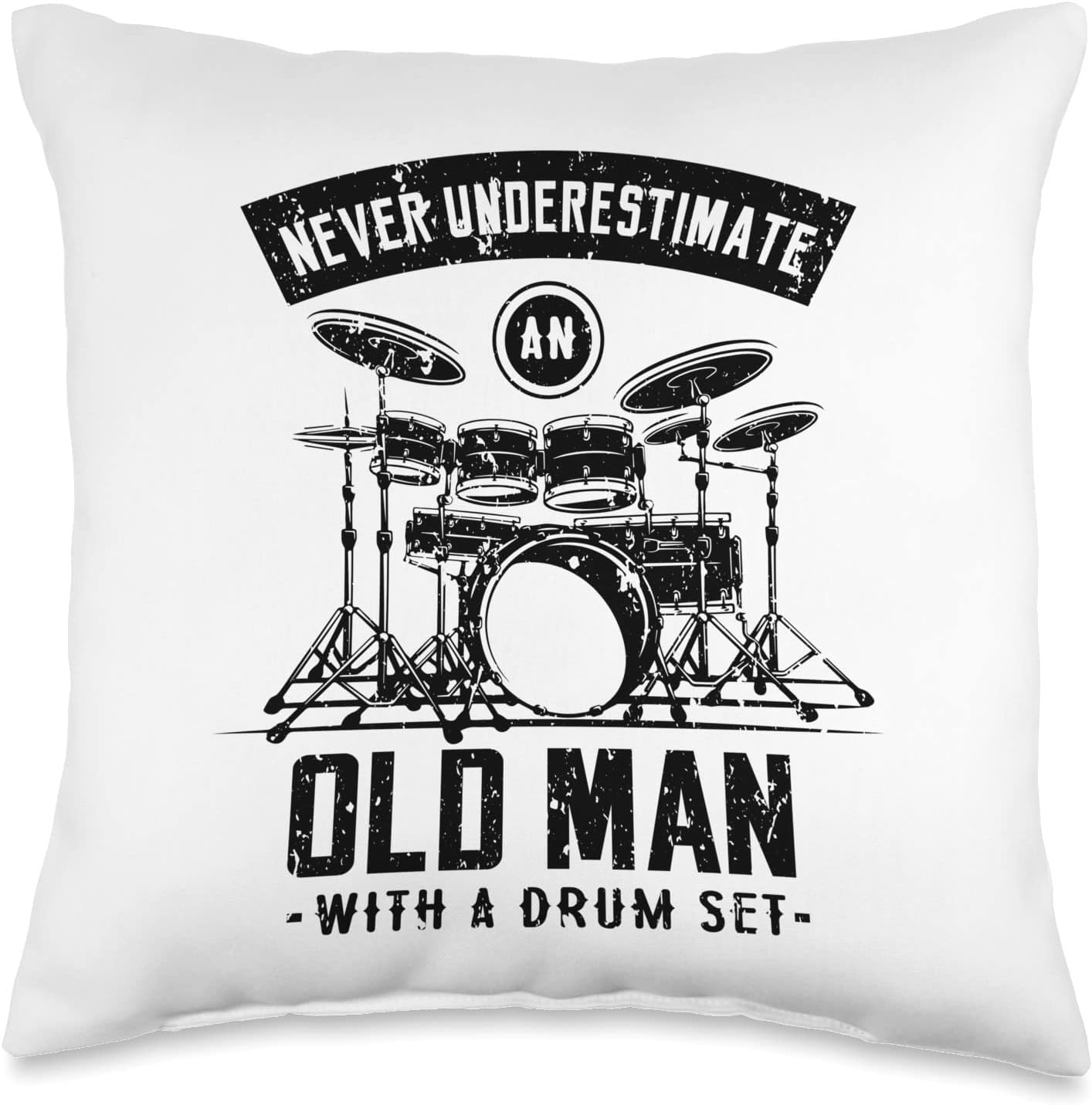 Drummer Design Drummers band Rock Gift Drumming Never