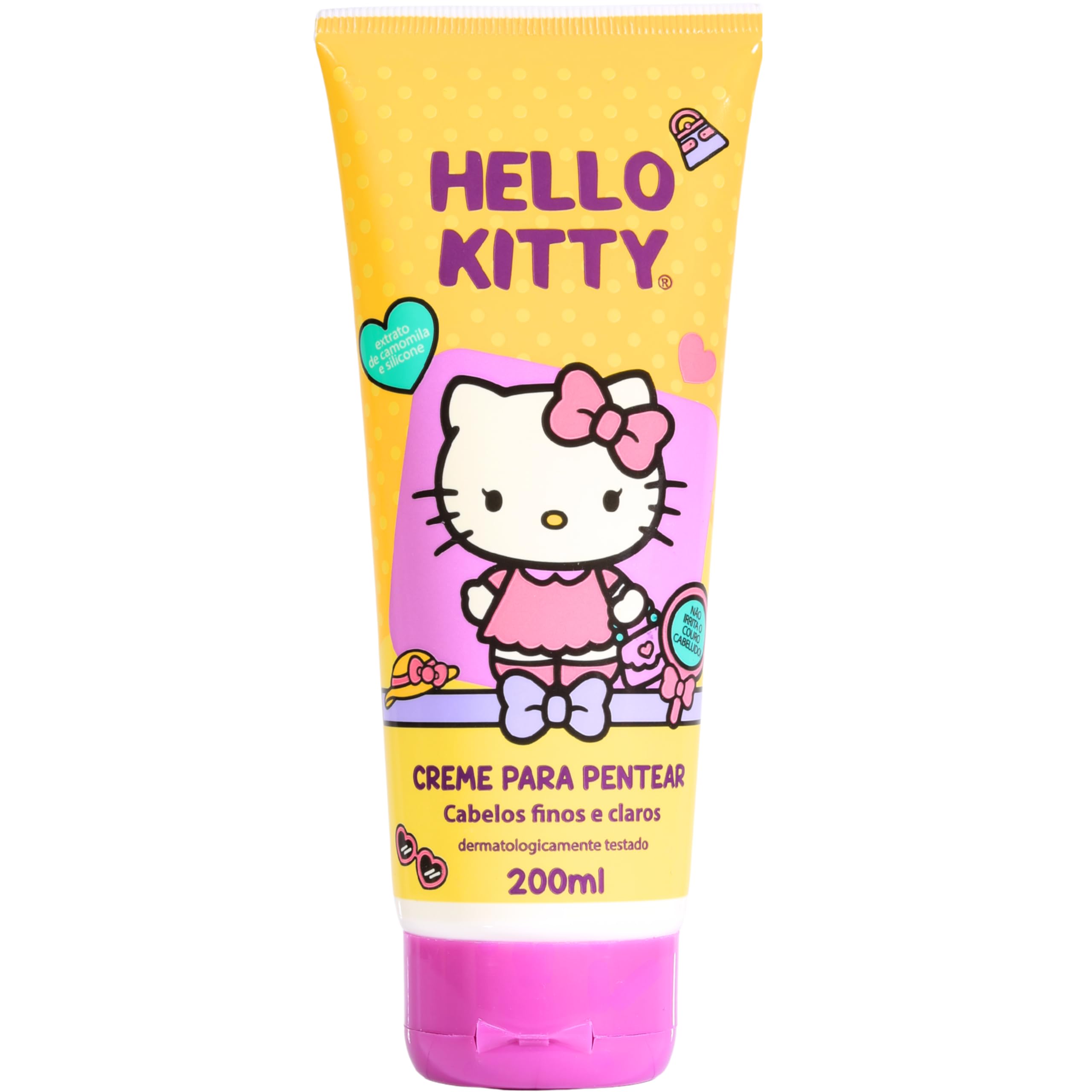 Cia Da Natureza - Cremoso Pent Hello Kitty 200Ml Finos E Claros