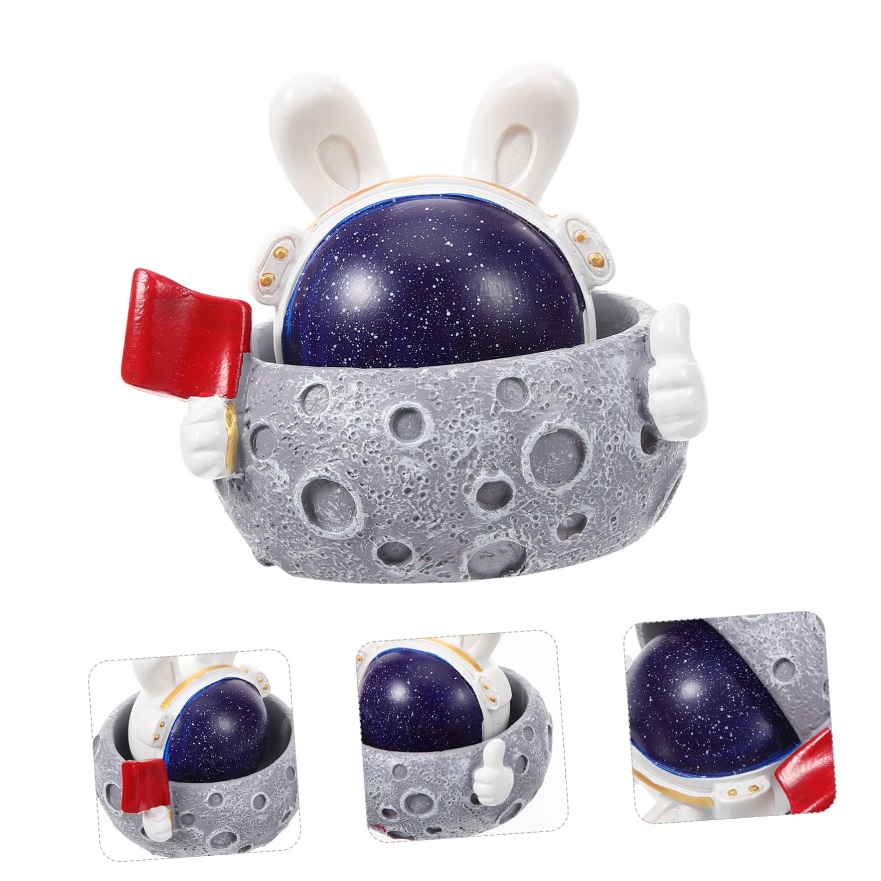 新品レア6枚set⭐️うさぎ&パンジー&宇宙の日限定ミルキーウェイ⭐️フェルメール Amazon｜Yardenfun 宇宙ウサギの樹脂置物 ウサギの装飾品 家や