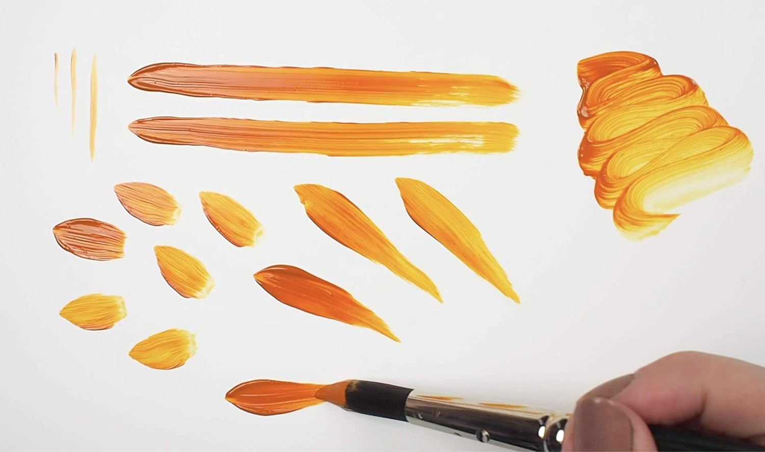 Silver Brush Limited SMN-1905S Sign My Name Acrylic & Oil Set, Paintbrushes for Oil, & Acrylic, Set of 5, Short Handle