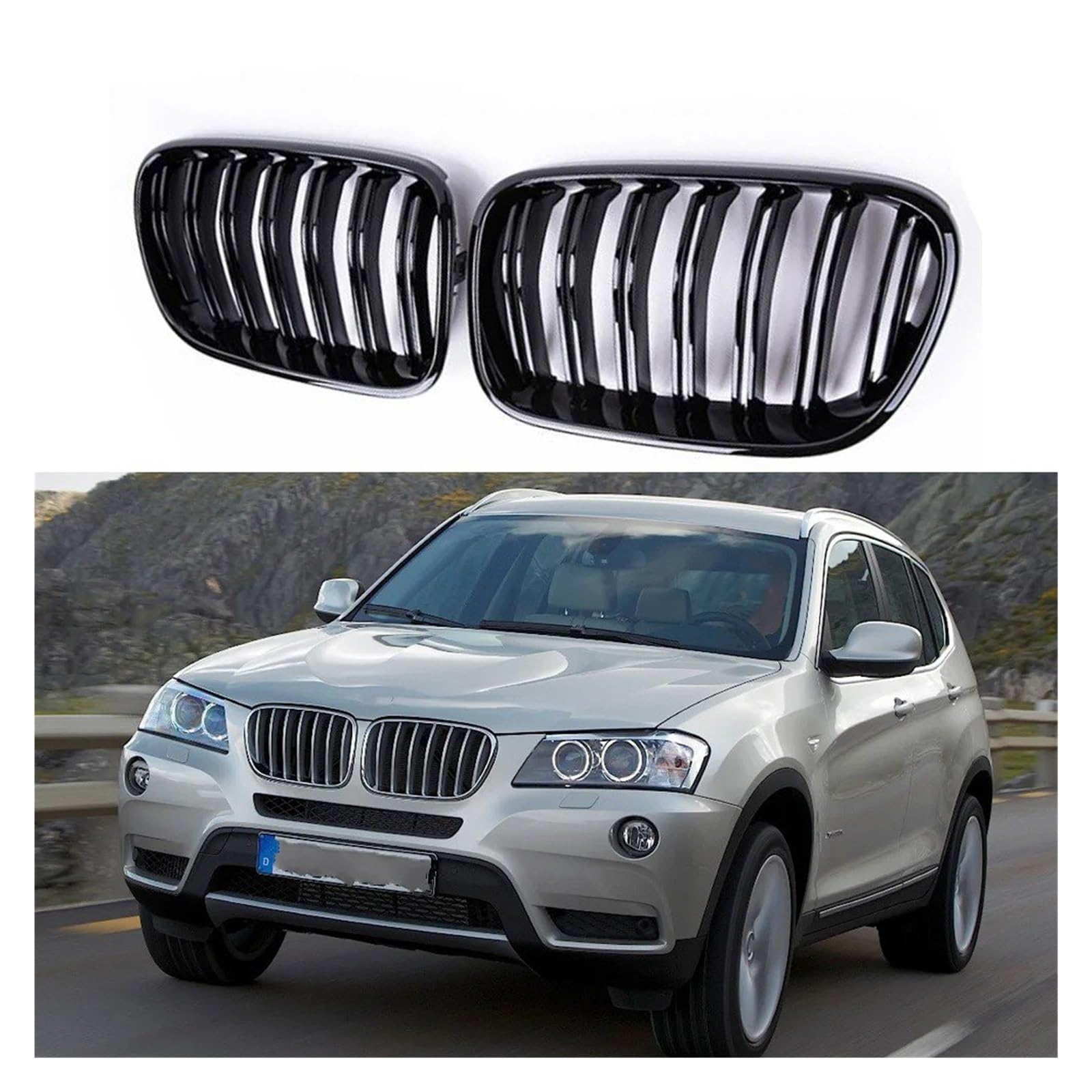 Griglia Anteriore Tuning Auto Per BMW Per X3 F25 Griglie Renali Anteriori