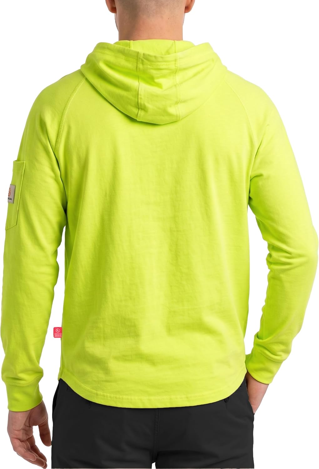 BOCOMAL FR Hooded T Shirts Heather Series 6oz Flame Resistant NFPA2112 CAT2 Fire Retardant Hoodies Work Shirt