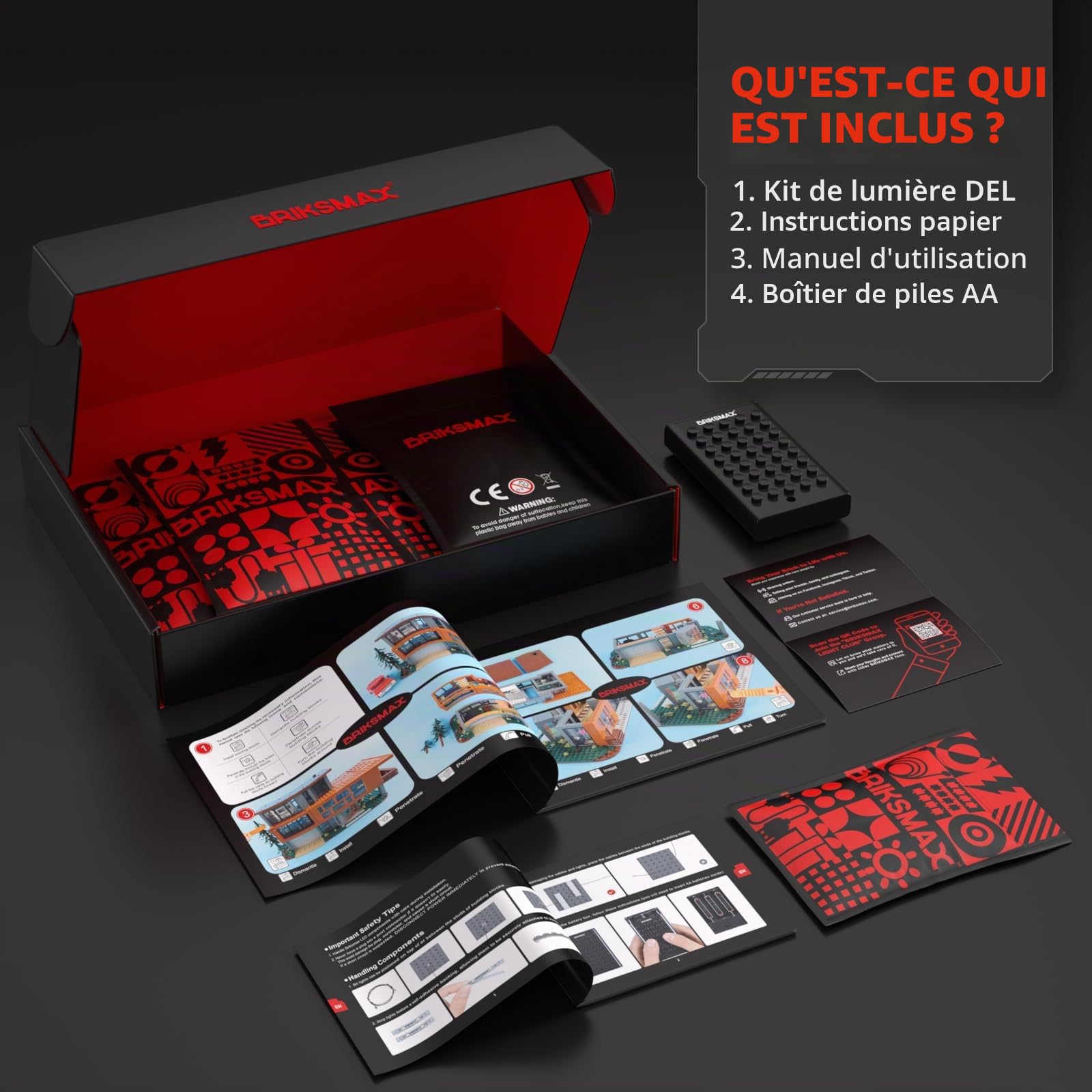 BRIKSMAX Lumière pour Lego La Maison des Cullens de Twilight 21354 – Compatible avec le modèle de briques Lego Ideas – Sans kit Lego
