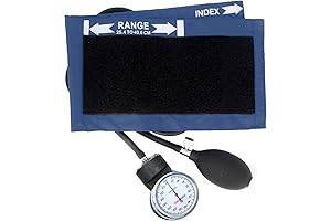 Deluxe Aneroid Sphygmomanometer Blood Pressure Cuff and Stethoscope Set: Precision Monitoring for Health Professionals