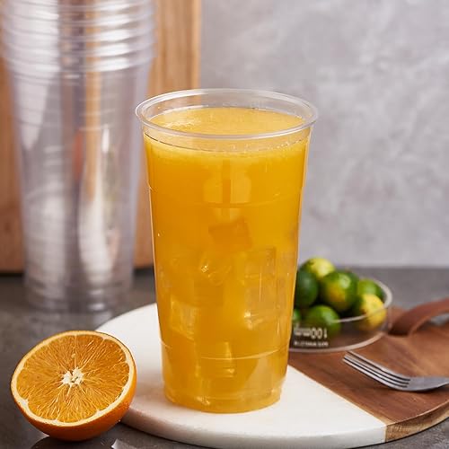 Miniatura 80 de CIAO! Tapa plana PET con ranura para pajilla, diseñada y apta para vasos de bebidas frías PET de 9 oz/12 onzas, 3.622 in (caja de 1,000)