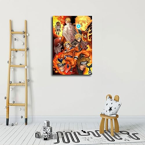 Miniatura 7 de Pósteres de anime para dormitorio, personajes de manga japonesa, pintura decorativa de anime, arte de pared, pósteres de lienzo, regalos (2.12 x 18