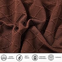 Vista 5 de ANWUCHEN - Fundas de taburete rectangulares, paquete de 4 fundas elásticas rectangulares para taburetes de bar, fundas elásticas de tela jacquard