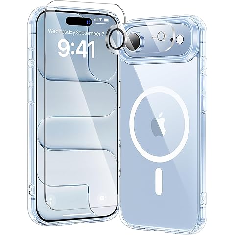 3 in 1 for iPhone Air Case Clear,Fits MagSafe, Not Yellowing, Screen Protector*1 Ca...