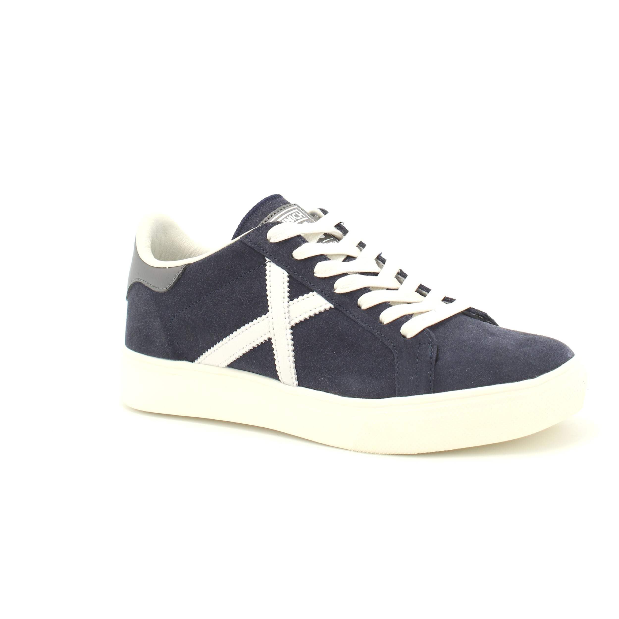 Scarpe Munich sneaker Goal in pelle scamosciata/ tessuto grigio chiaro U25MU13 1599