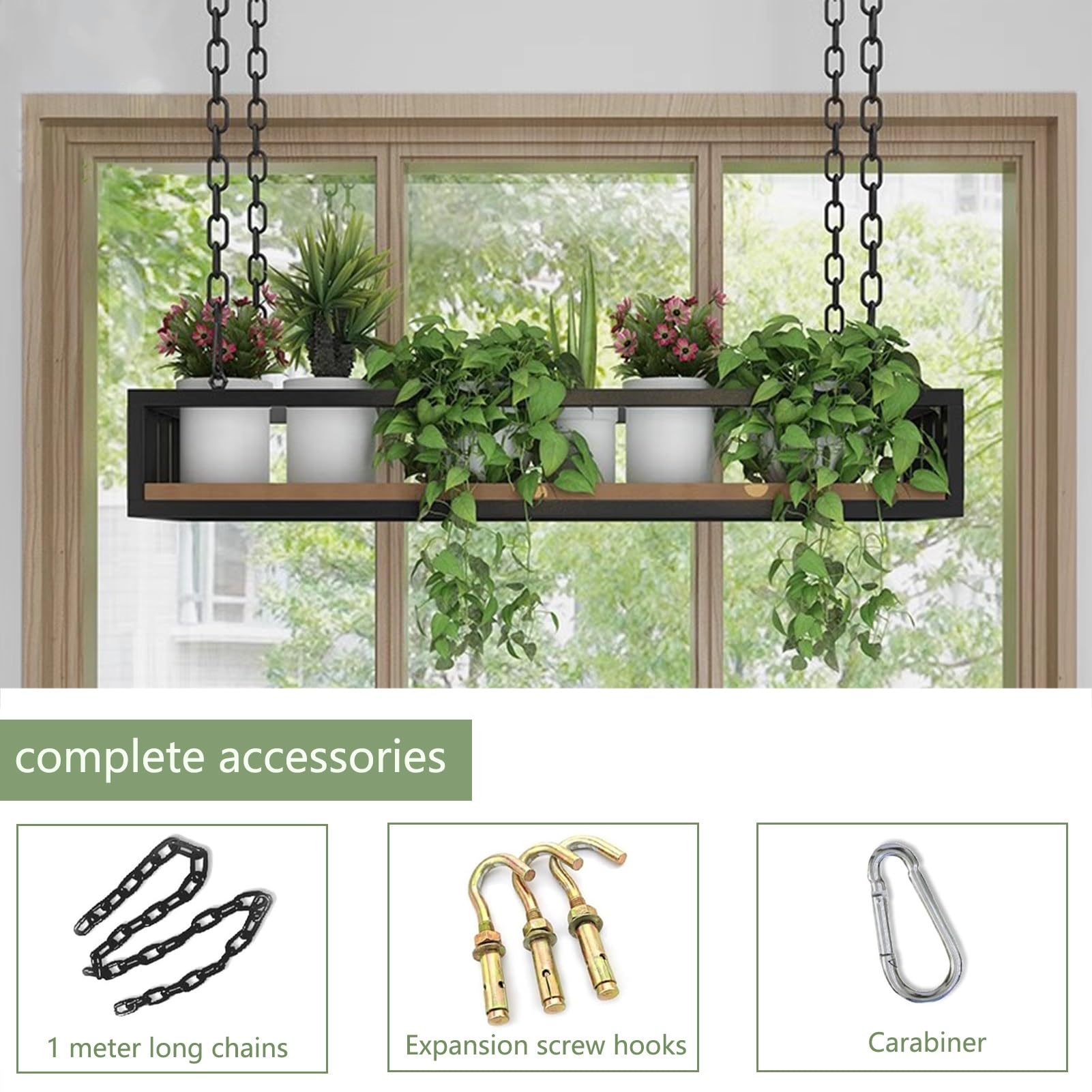 Amazon.com: Lonmrrton Ceiling Hanging Plant Shelves Flower Pot Stand,  Window Floating Storage Shelving Ceiling Mounted Shelf Wine Rack for Living  Room Kitchen Balcony Bar Wall Decor (Size : 100x25x15cm) : Home &