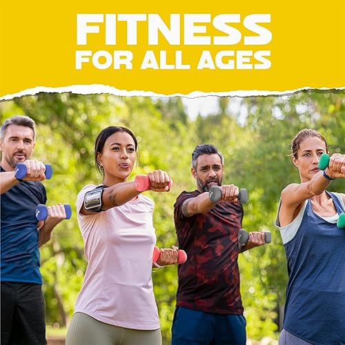 Miniatura 7 de Yes4All Neoprene Coated Dumbbell Hand Weight Sets of 2 - Multiple Weight Options with 15 Colors, Anti-roll, Anti-Slip, Hexagon Shape