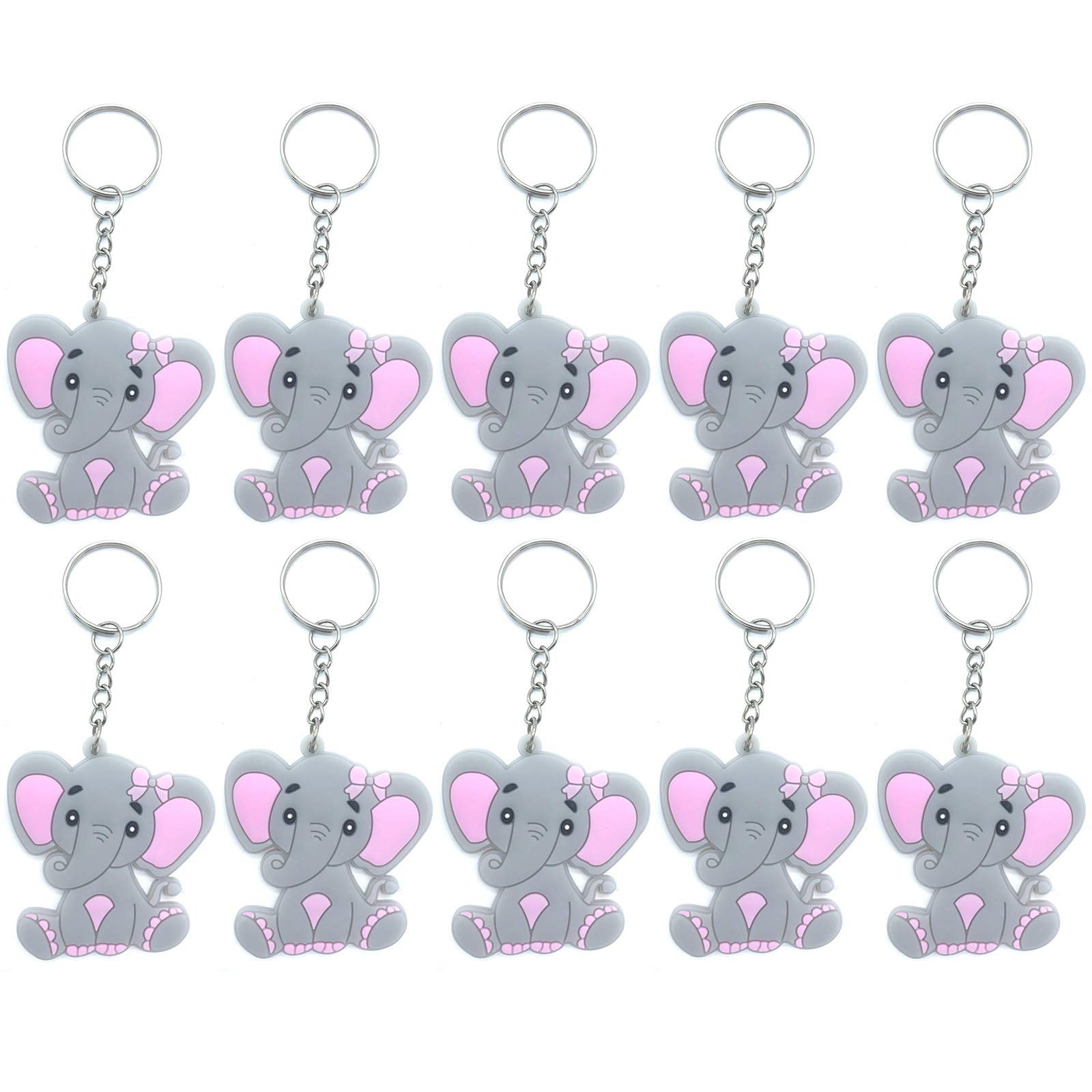 Buy Finduat 20 Pcs Pink Baby Elephant Keychains for Elephant Theme
