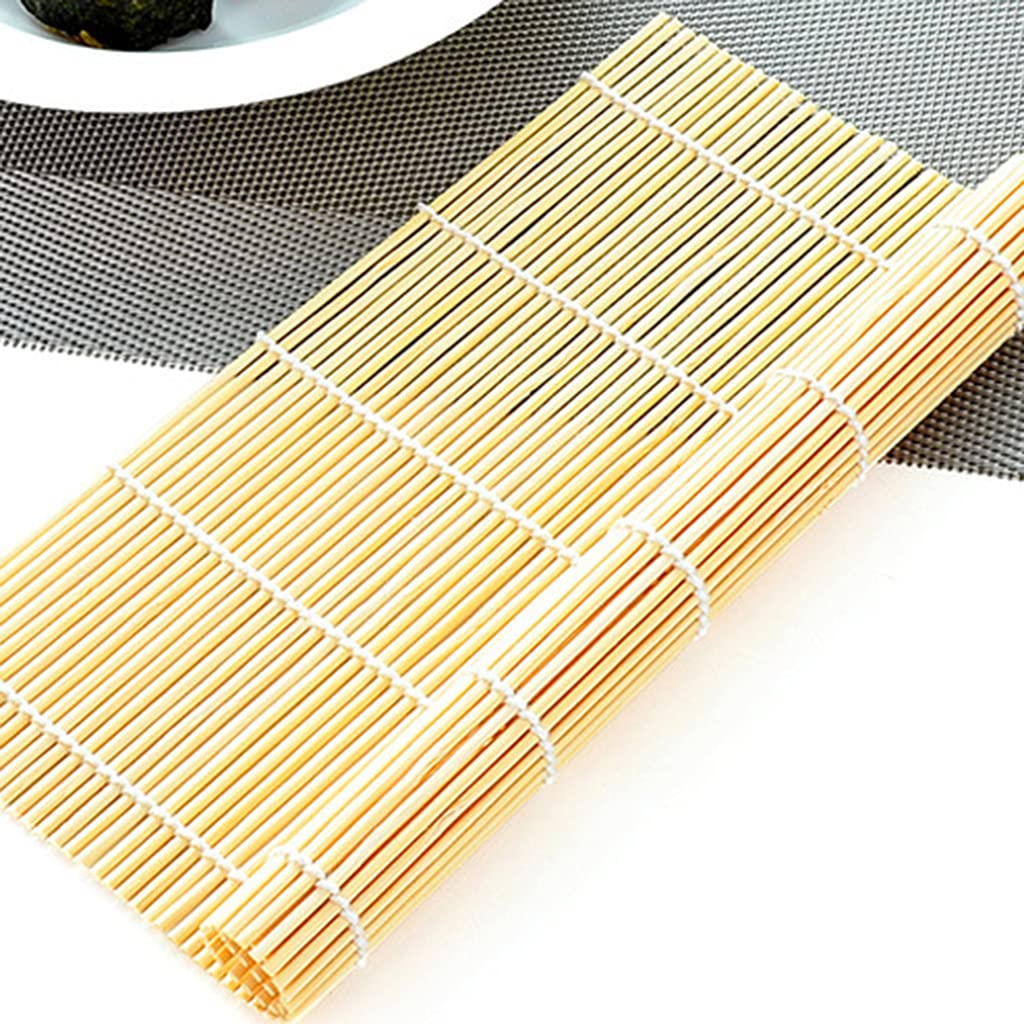 HUIFACAI Chicken Roll Hand Maker Kitchen Japanese Sushi Maker Tools Sushi Roller Bamboo Sushi Rolling Mat Maker Square Sushi Mats Bamboo