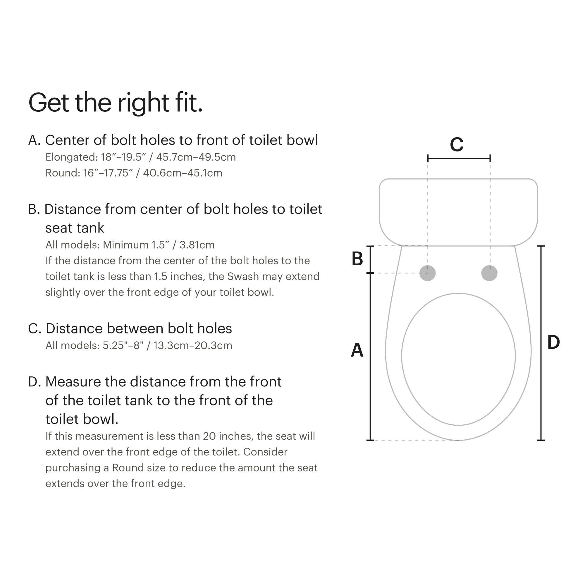 Brondell S1000-RW Swash 1000 Advanced Bidet okrągła deska sedesowa, biała