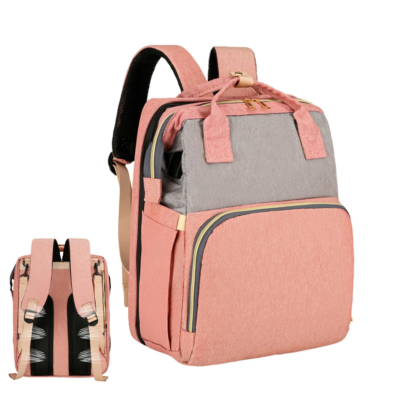 Wickeltasche Leicht Multifunktional Geräumig Tragbar | Babywickeltasche Bietet Platz Für Windeln, Kleidung, Spielzeug, Flaschen Und Eignet Sich Für Auto, Outdoor, Kinderzimmer Und