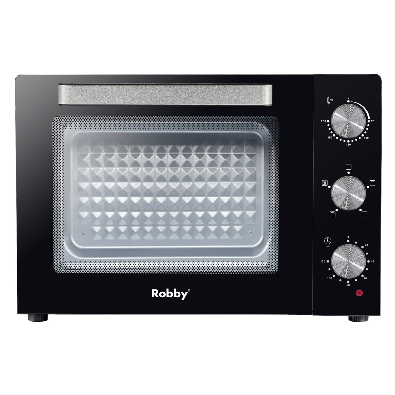 four chaleur tournante 55l 2200w - lumière - cavité diamant - Robby - romf55b