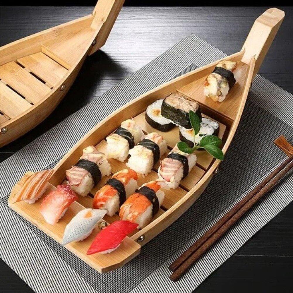 Board De Sushi en Bois Servant Plateau De Grande Taille Sashimi Japonais Plaque Japonaise Outil De Fruits De Mer pour Le Restaurant Ou Le Marbre