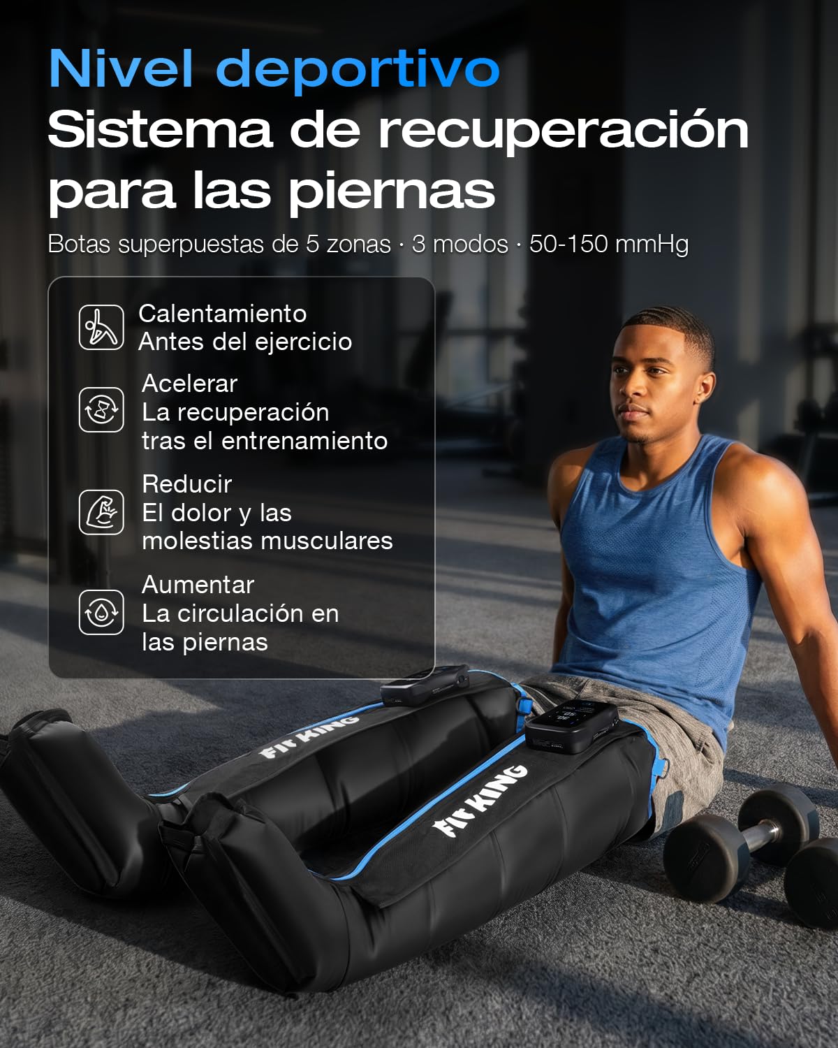 FIT KING Inalámbricas Botas Presoterapia Para Casa Sincronización Bluetooth