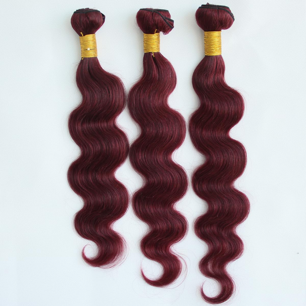 8A Pre Plucked Lace Frontal With 3 Bundles Wine Red #99J Brazilian Virgin Human Hair Body Wave Ear To Ear 13x4 Lace Frontal Closure (16with20 22 24, bundles with frontal)