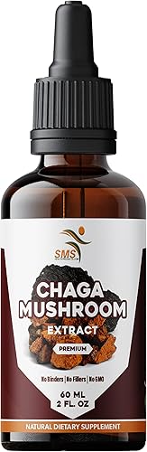 Miniatura 5 de Gotas de hongos Chaga (Inonotus obliquus)  Tintura sin alcohol  Suplemento de hierbas  Vegano  Extracto líquido de 2 onzas líquidas