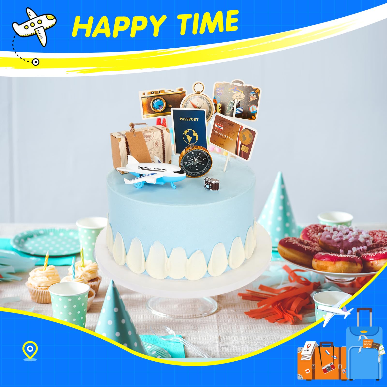 Xsstarmi Lot De 40 Décorations Pour Cupcakes Sur Le Thème De La