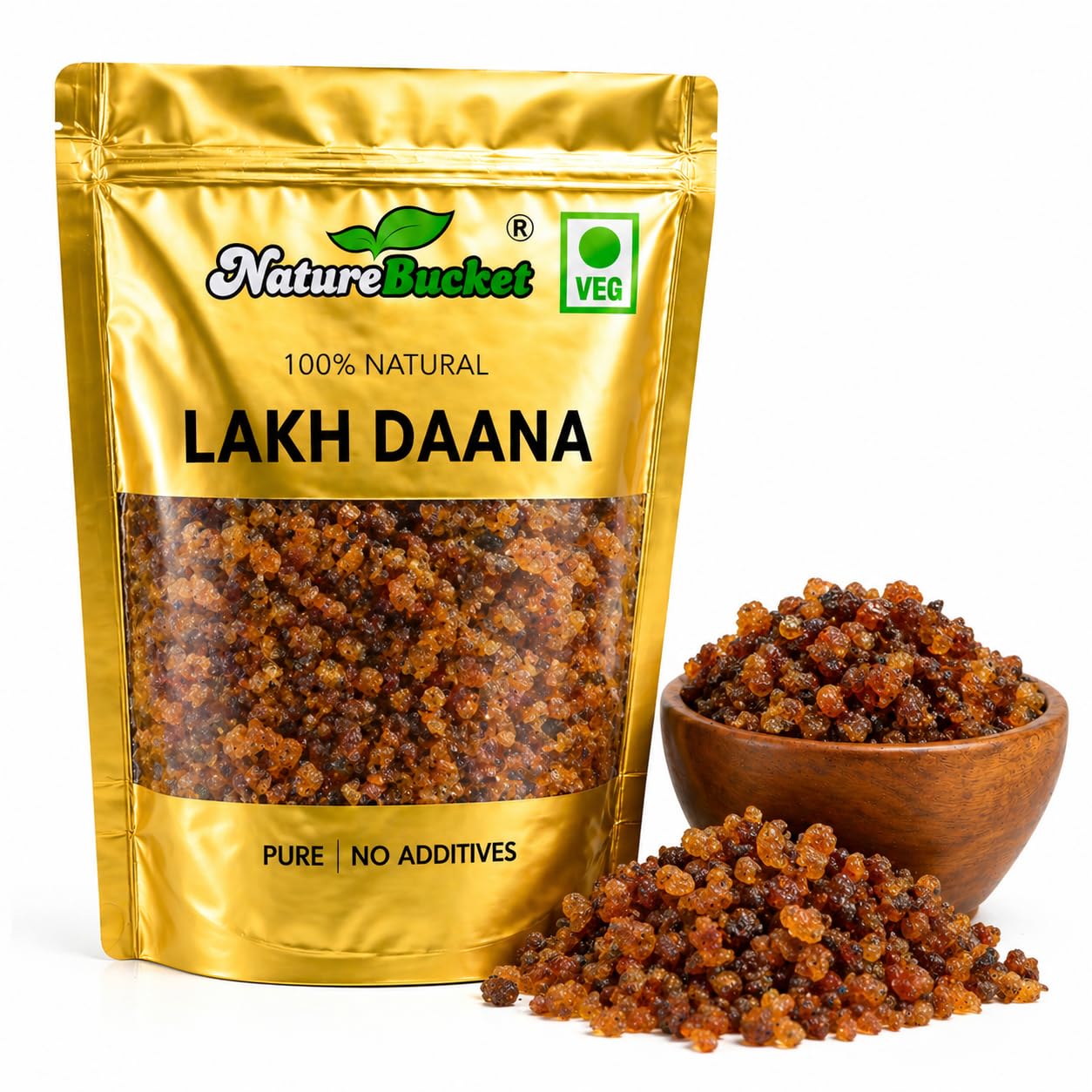 Nature Bucket 100% Natural Lakh Daana, Lac Resin Granules for Bangles, Crafts, Puja, DIY Projects, Cleaned Seedlac Beads, 100g Resealable Pack-image-31