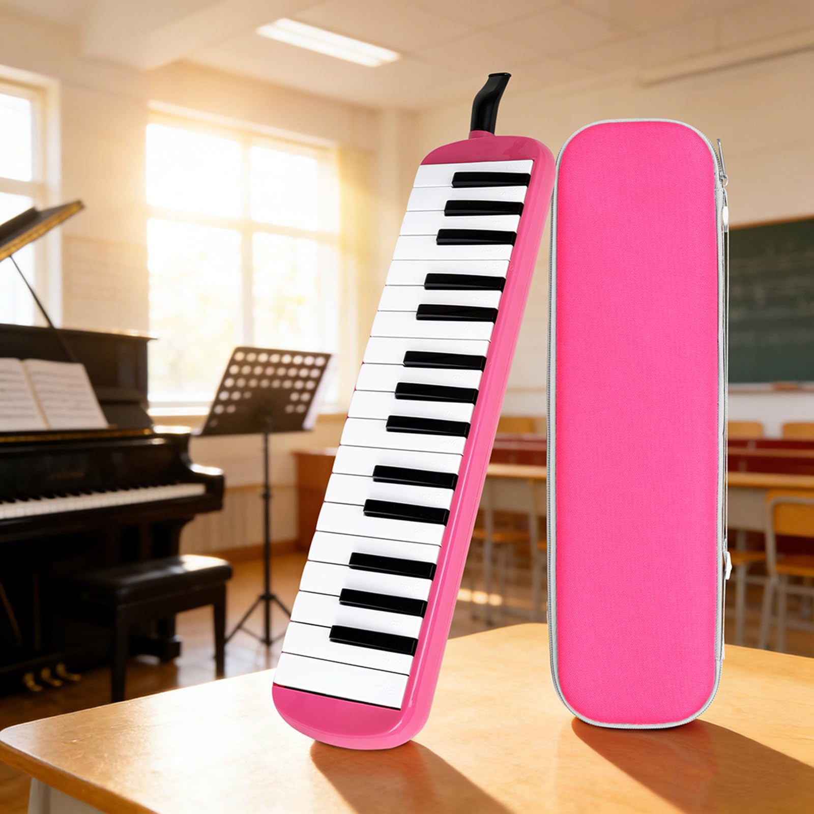 Armonica a bocca compatta con 32 che offre toni nitidi e facile apprendimento Piccola melodica per appassionati musica Strumento a tastiera professionale