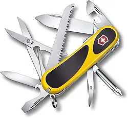 Victorinox Canivete suíço Evolution Grip, canivete de bolso multifuncional feito na Suíça com lâmina grande e chave de fenda