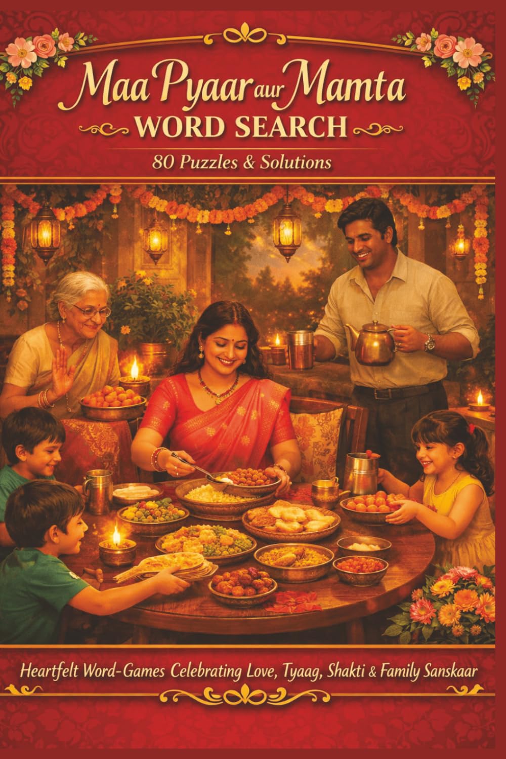 Maa Pyaar aur Mamta WORD SEARCH 80 Puzzles & Solutions: Heartfelt Word-Games Celebrating Love, Tyaag, Shakti & Family Sanskaar (Borkot's Indian Family & Heritage Puzzlers)