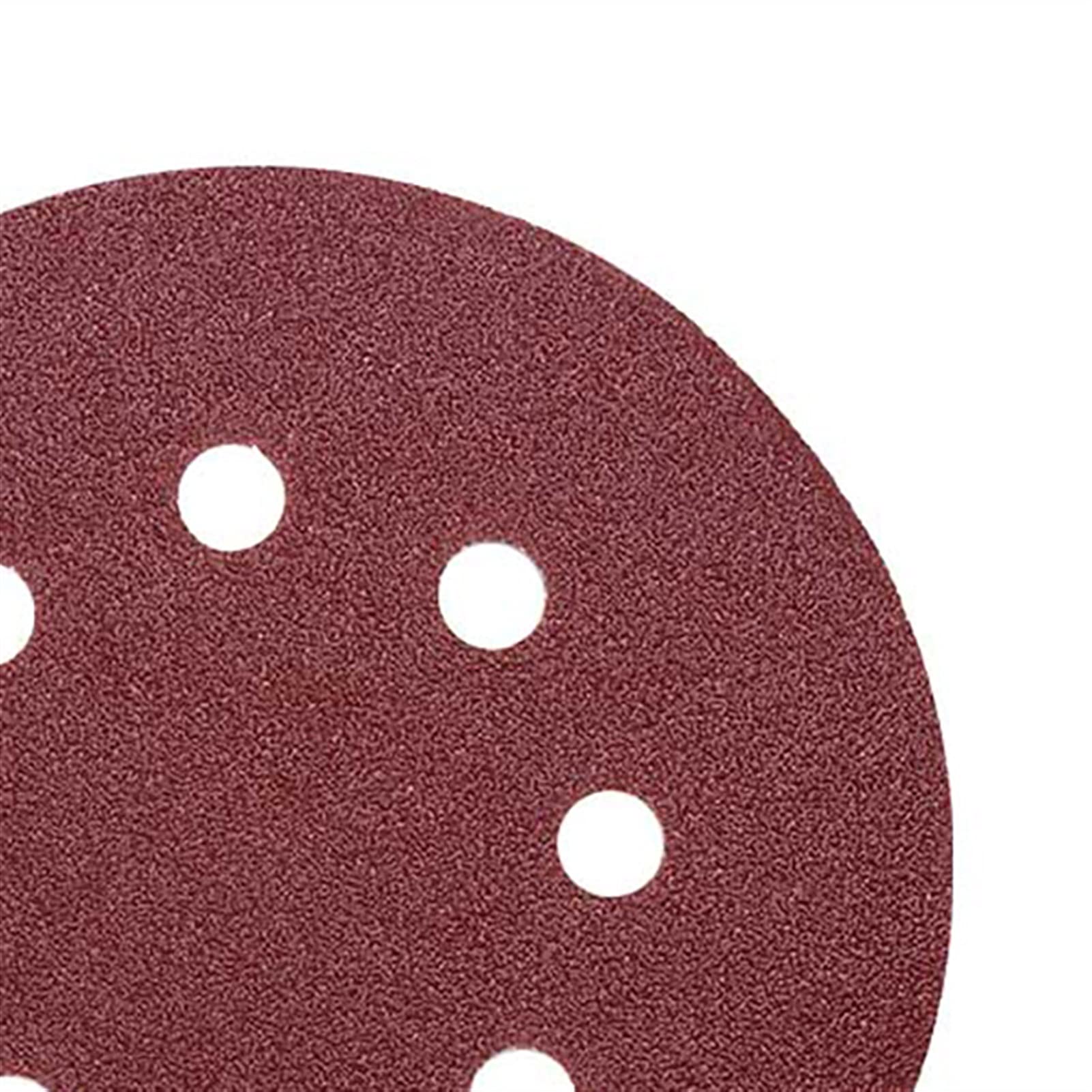 50 sztuk 5 cali 125mm okrągły papier ścierny tarcza szlifierska tarcza osiem otworów piaszczysta ziarnistość 40/60/80/120/240, tarcza szlifierska z hakiem i pętlą, polerowanie