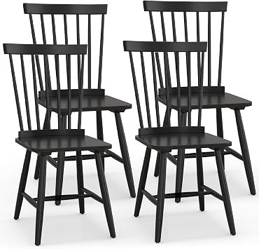 KOTEK Windsor Dining Chairs Set of 4