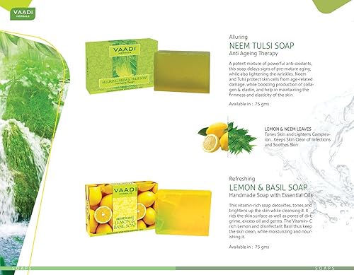 Miniatura 7 de Vaadi Herbals Gel de ducha, sin sulfatos, gel de baño a base de hierbas tanto para hombres como para mujeres, 10.14 onzas líquidas, azafrán de lujo