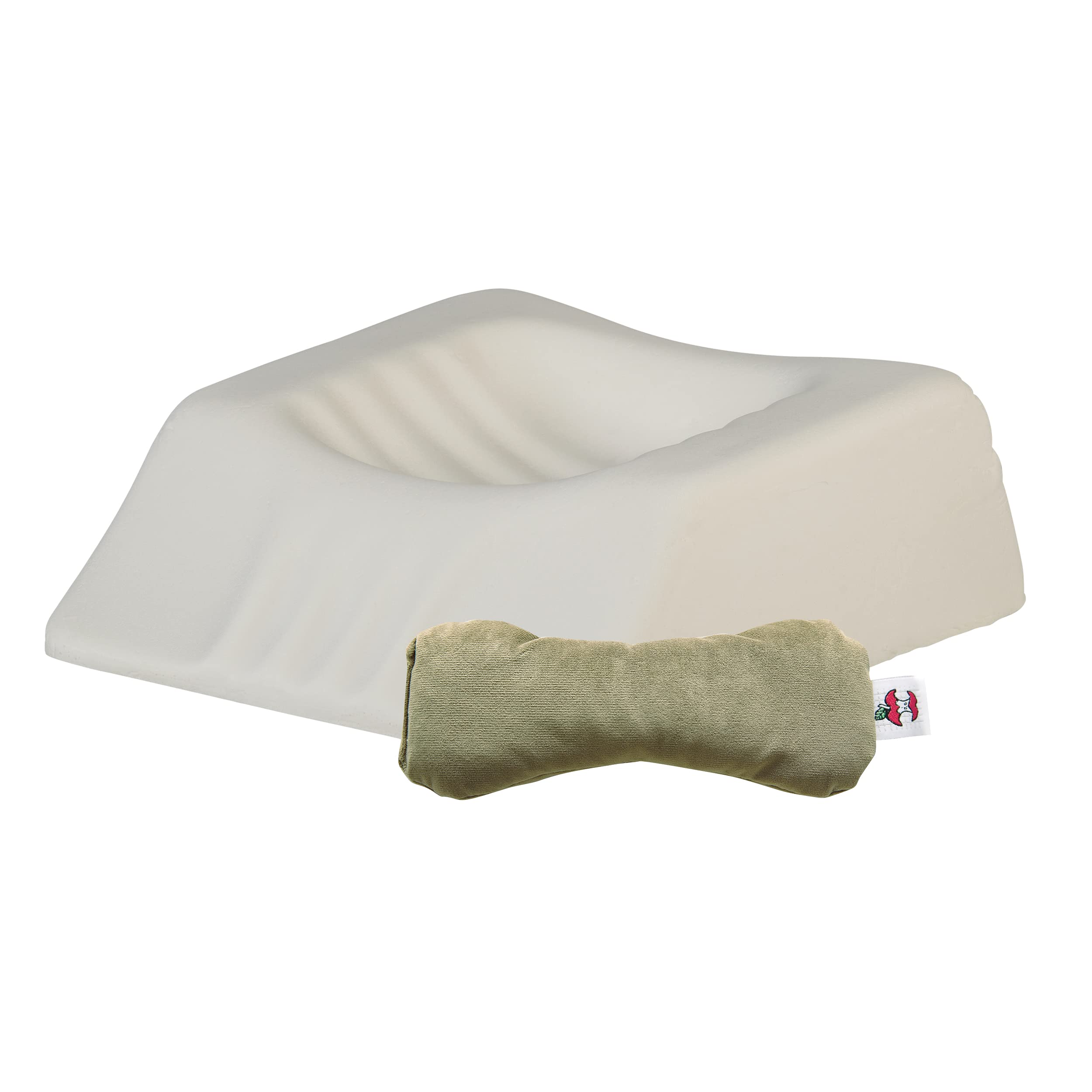 TherapeuticaTravel Pillow, Firm Support – Average & Core Products MicroBeads Dry Eye Compress Moist Heat Pack Bundle