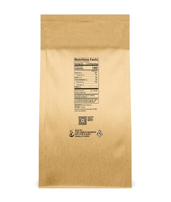 Pure Original Ingredients, Almond Flour, Blanched, Extra Fine, 2 Lb