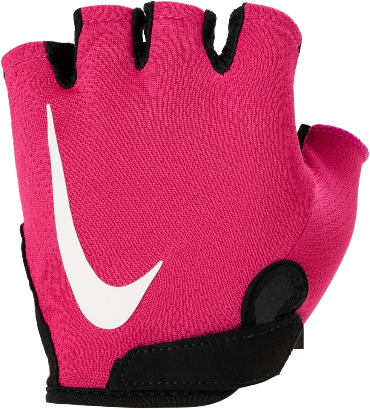 NIKE Womens Gym Essential Fitness Fingerless Gloves – Black/Fuchsia, Size S NIKE Womens Gym Essential Fitness Fingerless Gloves – Black/Fuchsia, Size S