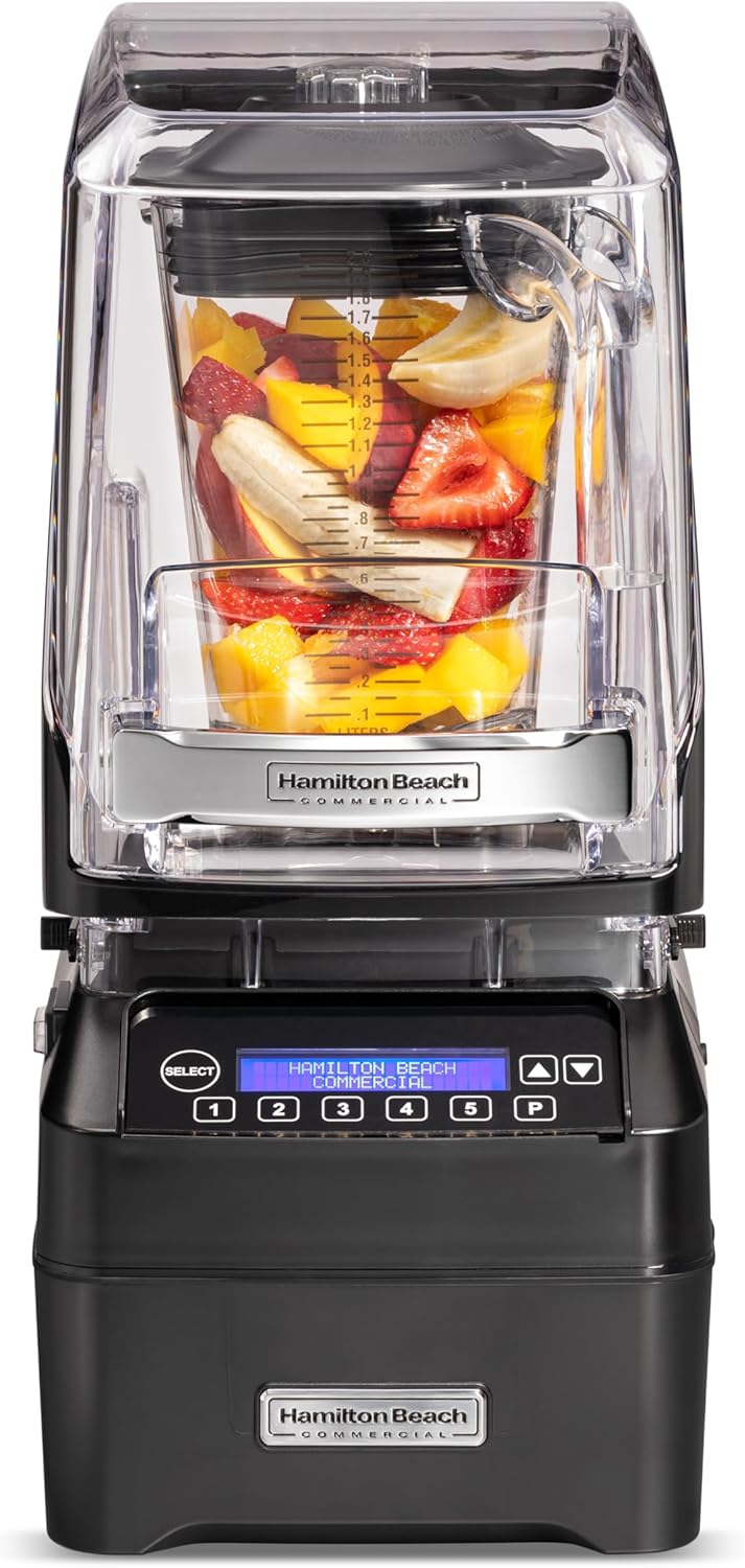 Hamilton Beach Commercial Eclipse High-Performance Blender, 64 Ounce / 2 Liter Capacity, 3 HP Motor, QuietBlend Technology Dramatically Reduces Noise Levels, NSF Certified, HBH755R