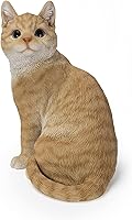 Vista 3 de Hi-Line Gift Ginger Cat Looking Back Garden Estatua de jardín, naranja (87757-02)