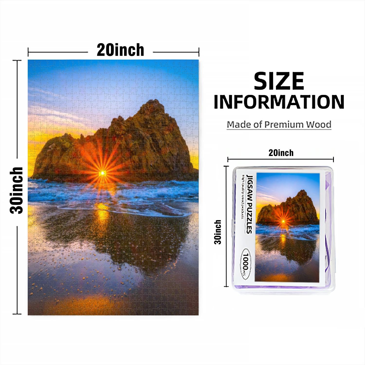 Puzzle 1000 Pièces - Bateau Solitaire - Puzzle Pour Adultes - Jeu de