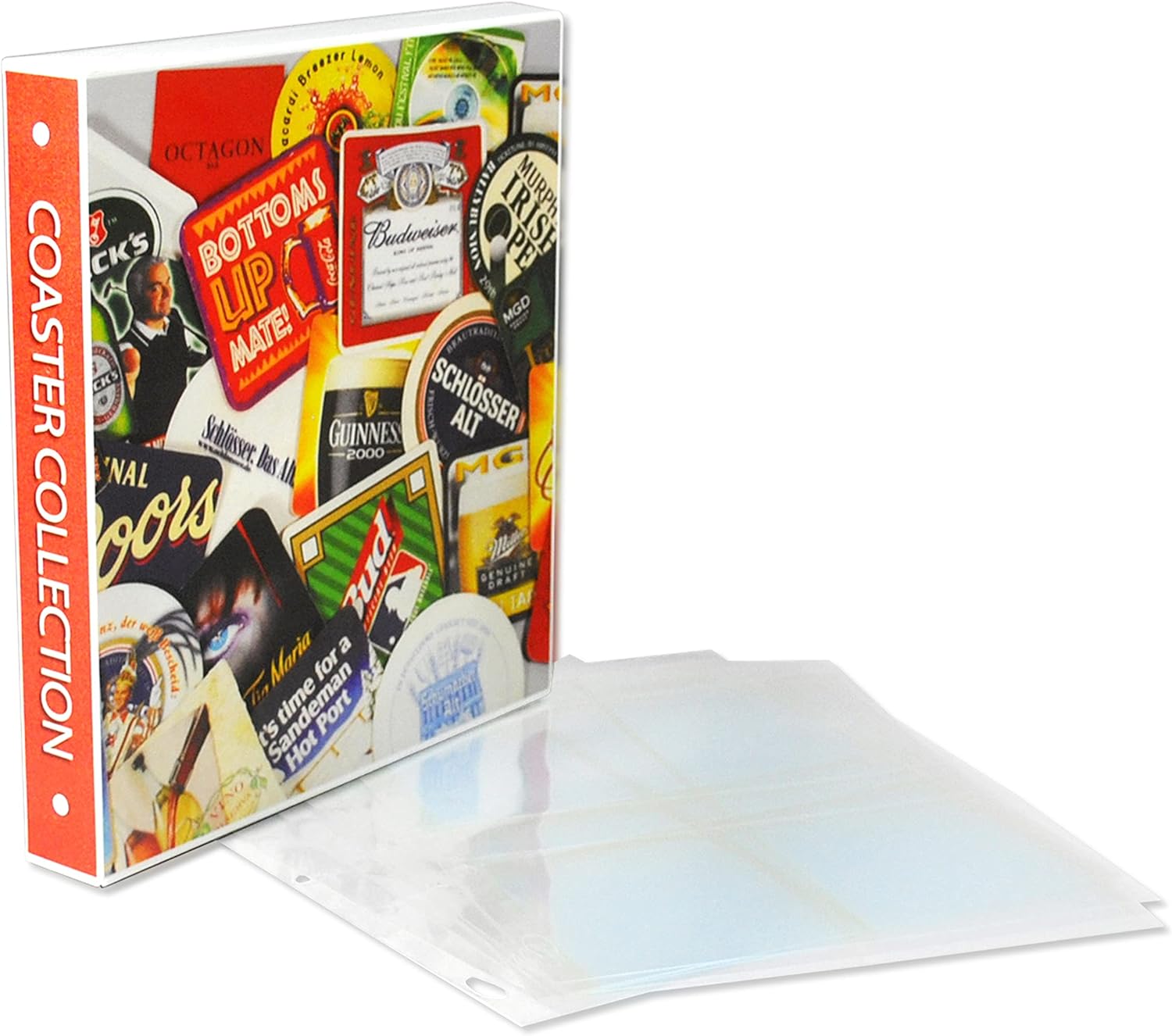 Best Deal 🛒 UniKeep Coaster / Beer Mat Collection Case with Protective Pages to Hold Up to 60 Coasters