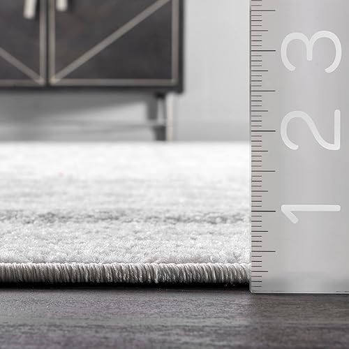 Miniatura 2 de nuLOOM Jaime - Alfombra vintage de enrejado, 5 x 7 pies 5 pulgadas, gris, rectangular