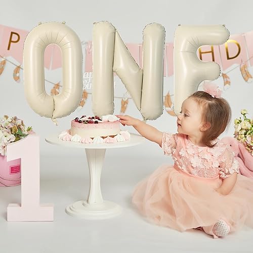 Miniatura 5 de Globos de letras color crema de 40 pulgadas, globos grandes de helio, globos de helio de Mylar grandes del alfabeto individual, letras de globo