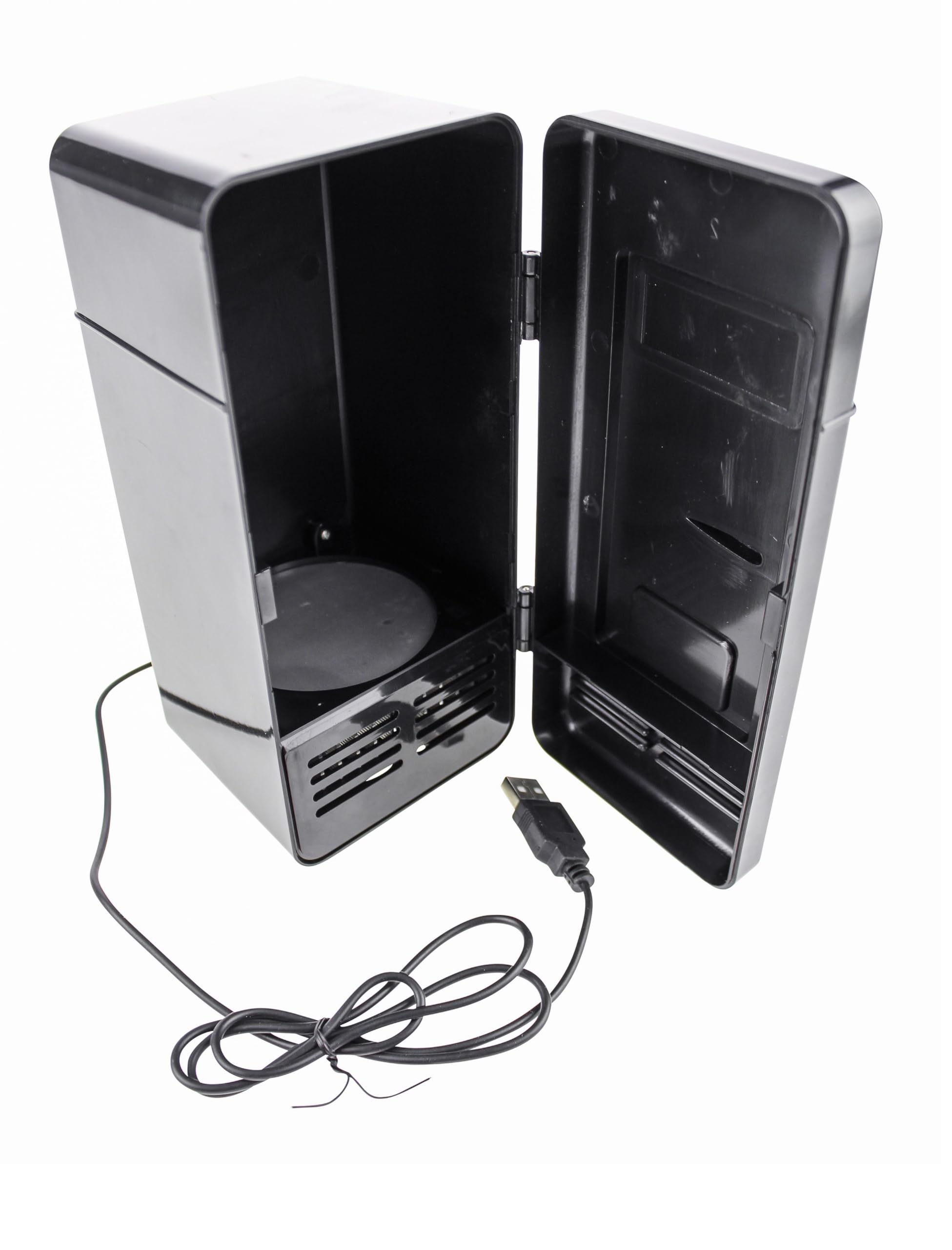 United Entertainment - Réfrigérateur de Bureau USB avec lumière LED - Noir