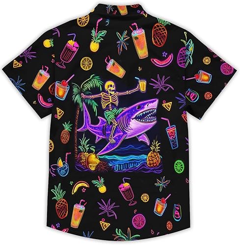 Miniatura 2 de Boy's Funny Hawaiian Shirt Tropical Beach Casual Summer Shirt Short Sleeve Button Down Tops Unisex 4-14 Years