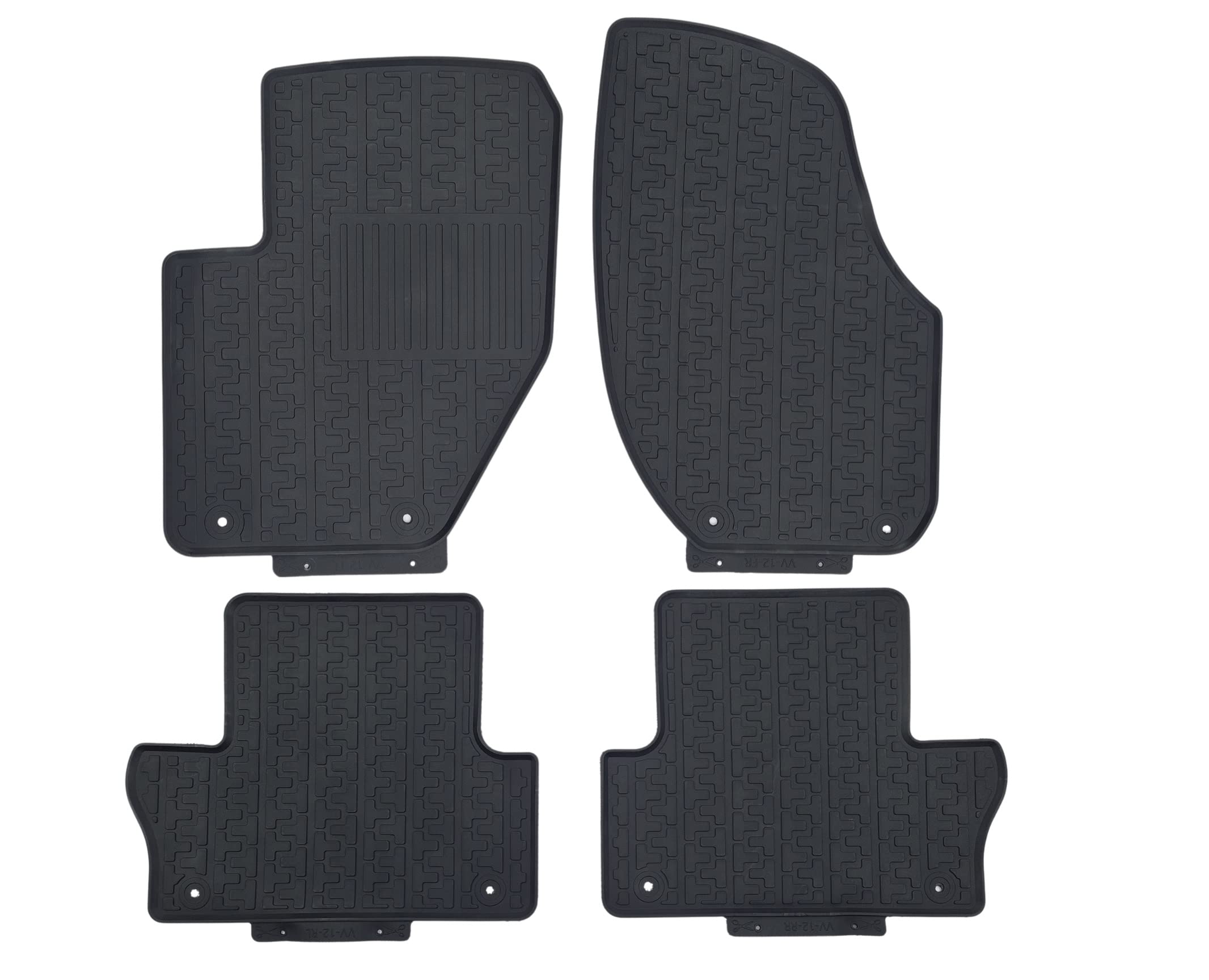 Photo 1 of for 2009-2017 Volvo XC60 Floor Mats 2 Row All Weather Heavy Duty Floor Liner Black