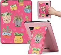 Vista 42 de CoBak - Funda para Ereader de piel sintética duradera con función de apagado y encendido automático, ranura para tarjetas y correa para la mano - Se