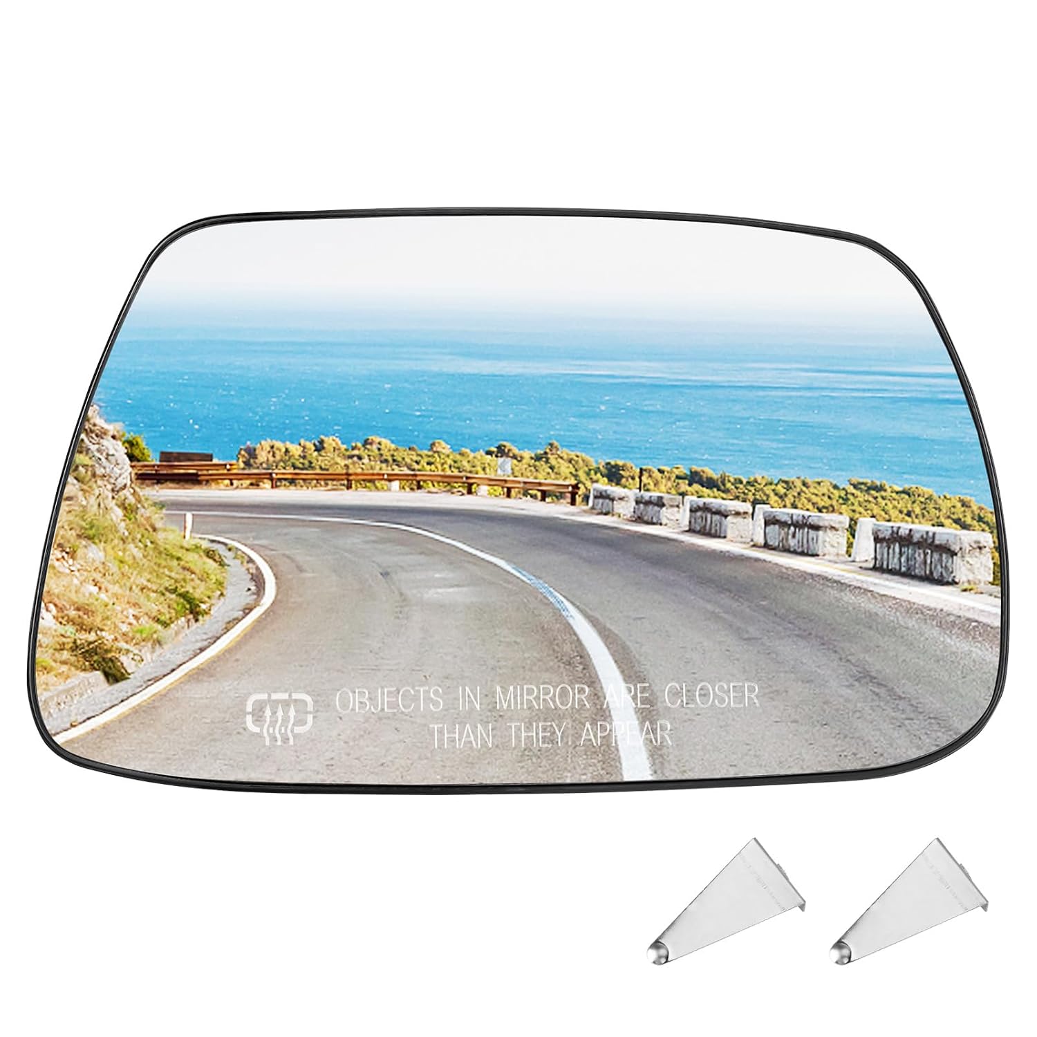 Passenger Right Side Heated Mirror Glass Fits for Jeep Grand Cherokee 2005 2006 2007 2008 2009 2010 Replacement for 5142874AA